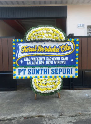 Papan Bunga Duka di Beliung